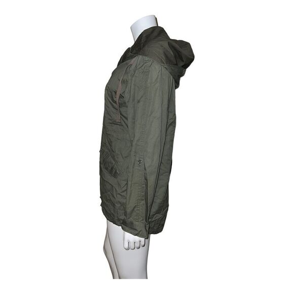 Sebby Juniors Olive Hooded Zippered Anorak Jacket Medium NWT - Picture 3 of 8